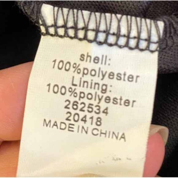 Embroidered Black Lace Shift Dress Floral Pattern Medium - Picture 4 of 12